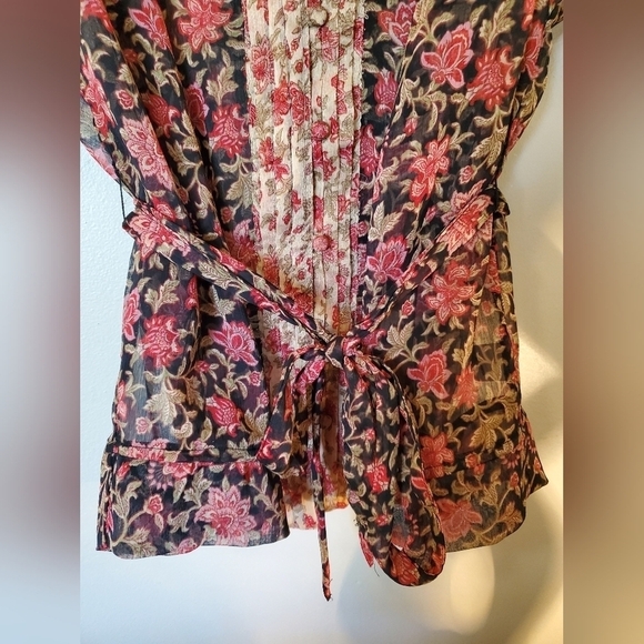 Vintage Converse One Star Floral Print Shirt - Picture 7 of 8